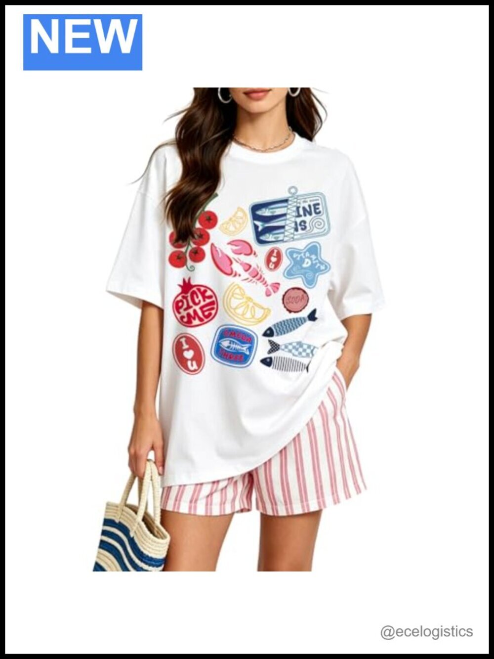 Oversized Y2K Fruit Graphic Print T-Shirt Summer Vintage Baggy Tee
